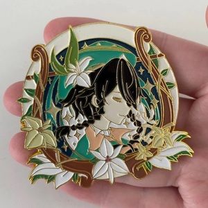 Venti Genshin Impact enamel badge pin